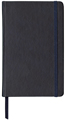 Navy blue faux leather planner