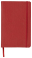 Red faux leather planner
